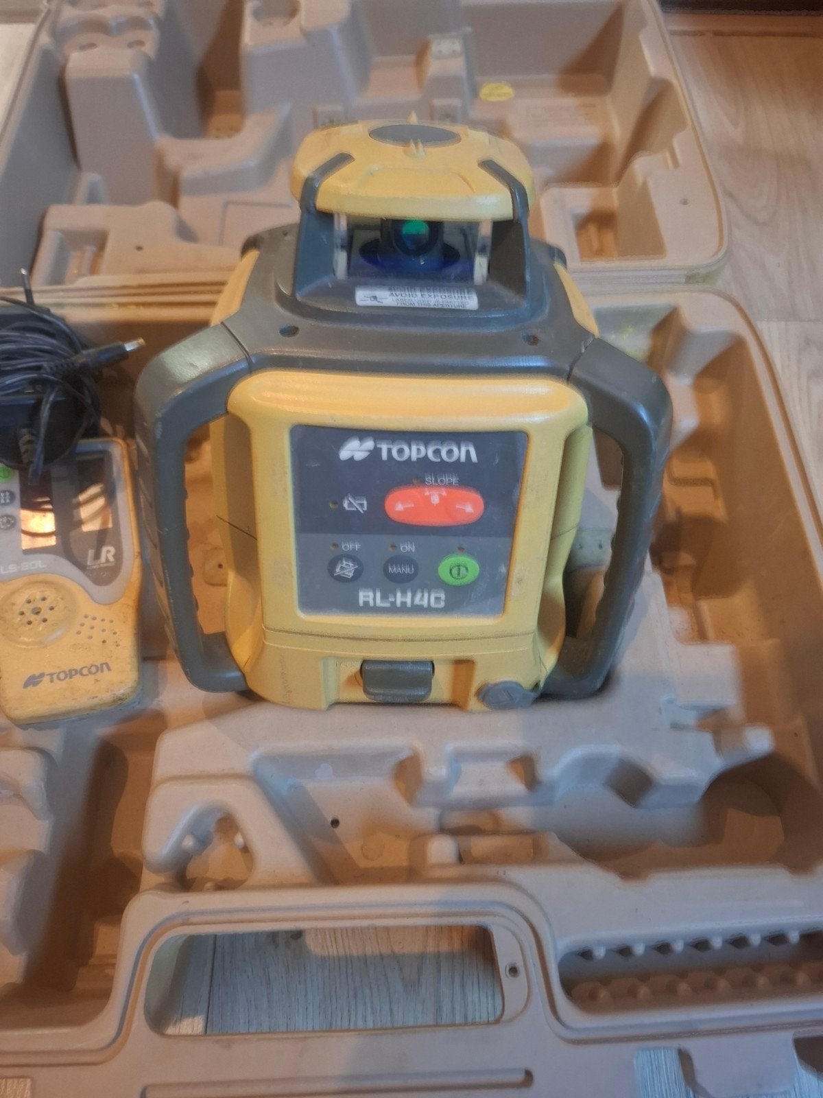 Topcon RL-H4C bouwlaser met ontvanger en koffer, Ophalen of Verzenden