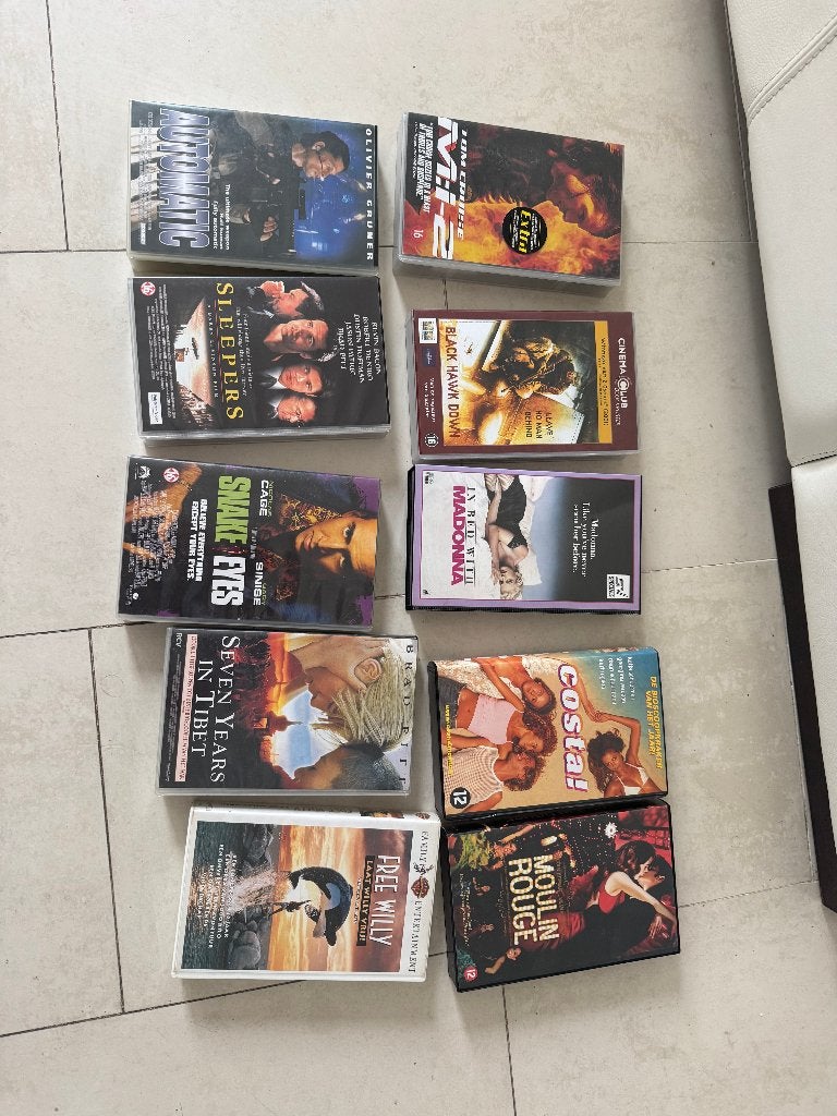 Videobanden met speelfilms, Ophalen, Nederlands ondertiteld, Engels, Alle leeftijden