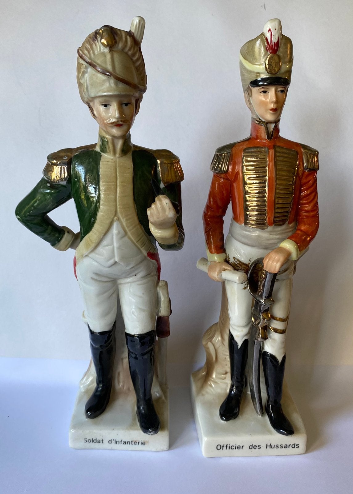 Porcelein infanterie soldaat en officier, Verzamelen, Ophalen of Verzenden, Zo goed als nieuw, Mens