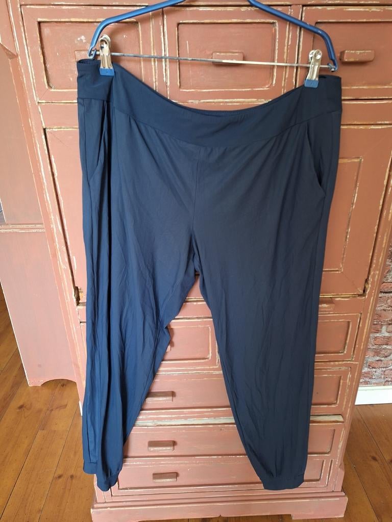 La dress broek legging 3 kwart blauw xxl kreukvrij stretch, Ophalen of Verzenden, Zo goed als nieuw, Blauw, Broek of Spijkerbroek