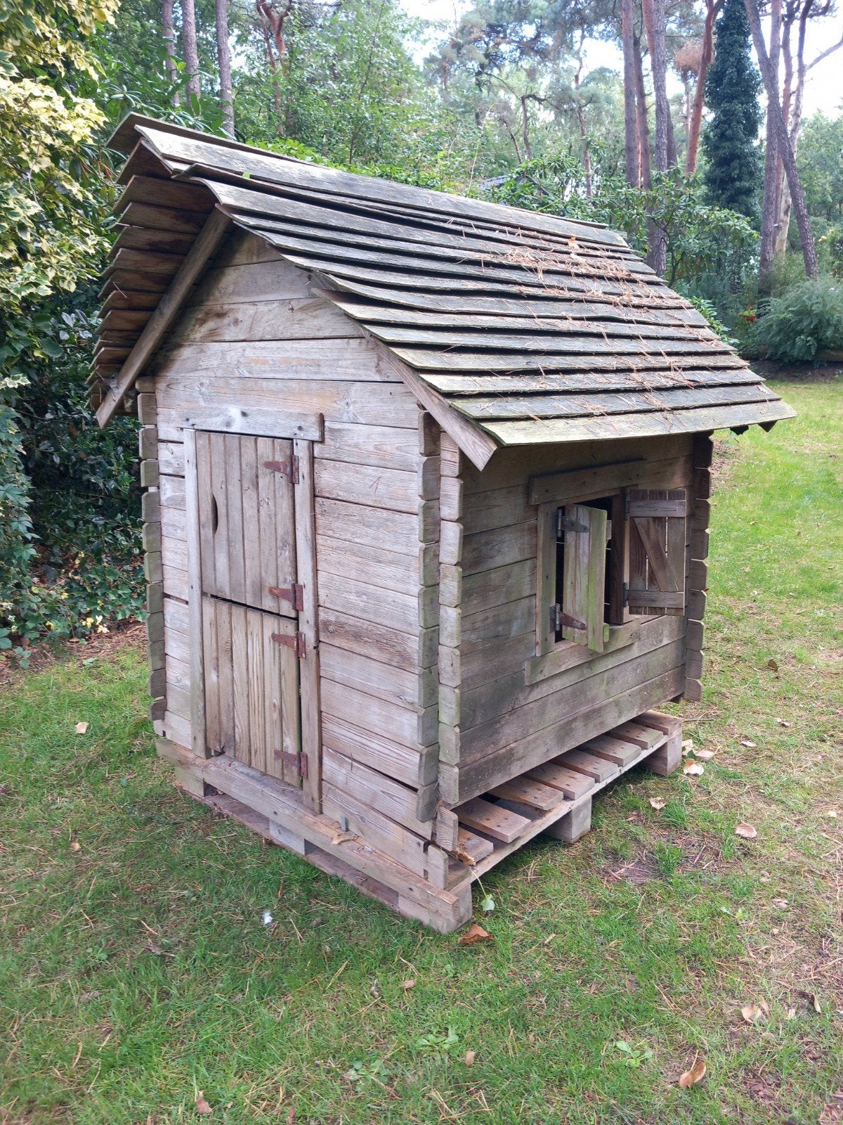 Houten speelhuisje - demonteerbaar, Ophalen of Verzenden