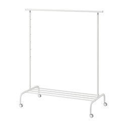 Wit kledingrek met wielen - IKEA MULIG, Ophalen, Zo goed als nieuw