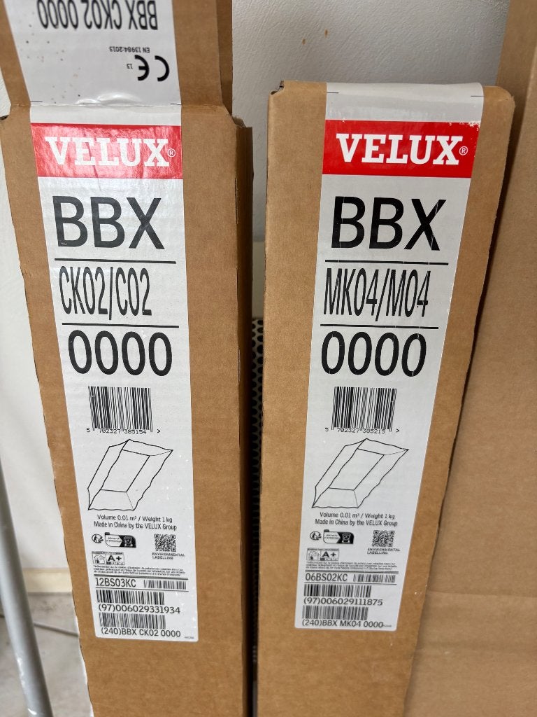 2x NIEUW VELUX BBX dampremmende folie – MK04 + CK02, Ophalen, Nieuw, Minder dan 80 cm, Dakraam