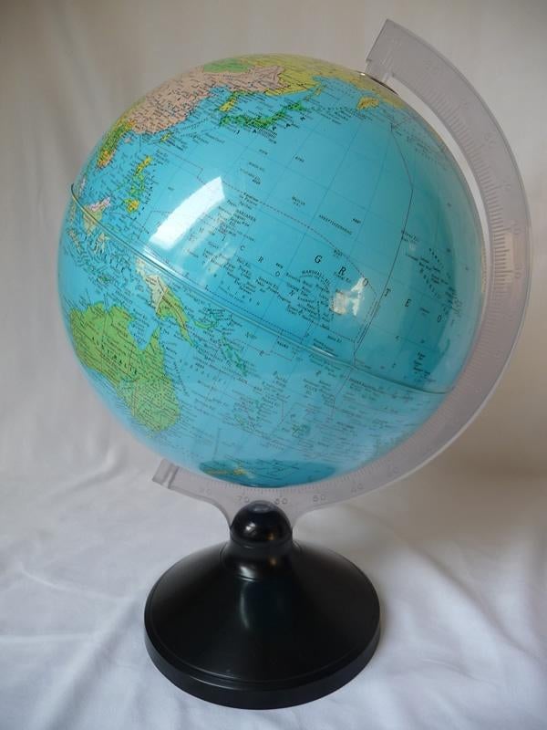 vintage Eerste Nederlandsche globe industrie wereldbol 1970, Ophalen of Verzenden