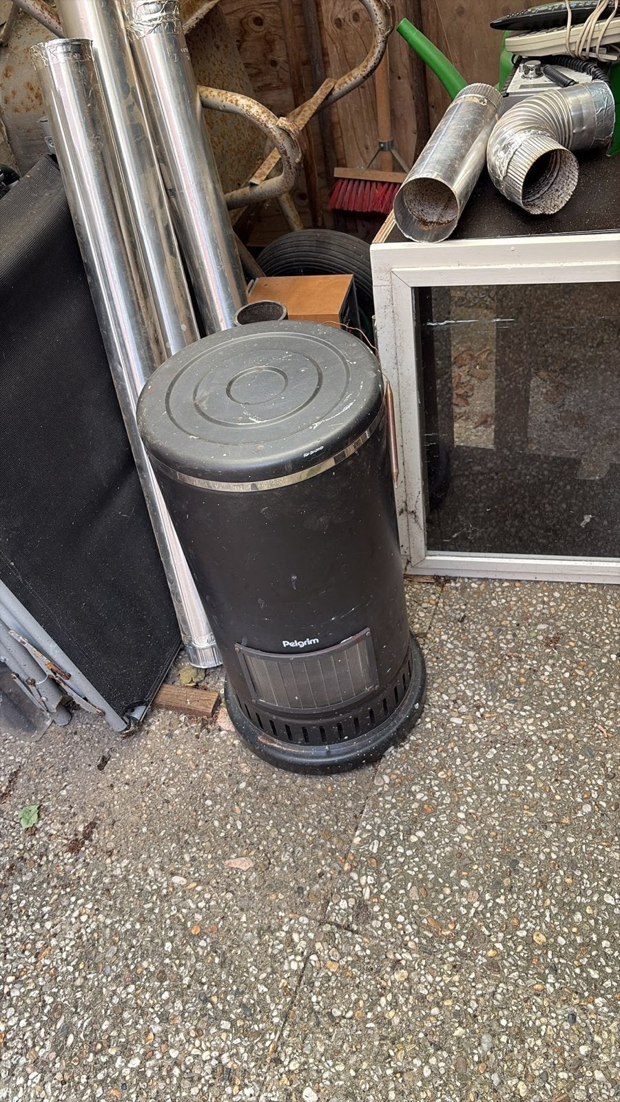 Pelgrim Bambino Gaskachel - 6.4 kW, Huis en Inrichting, Ophalen, Gebruikt, Gas, Vrijstaand