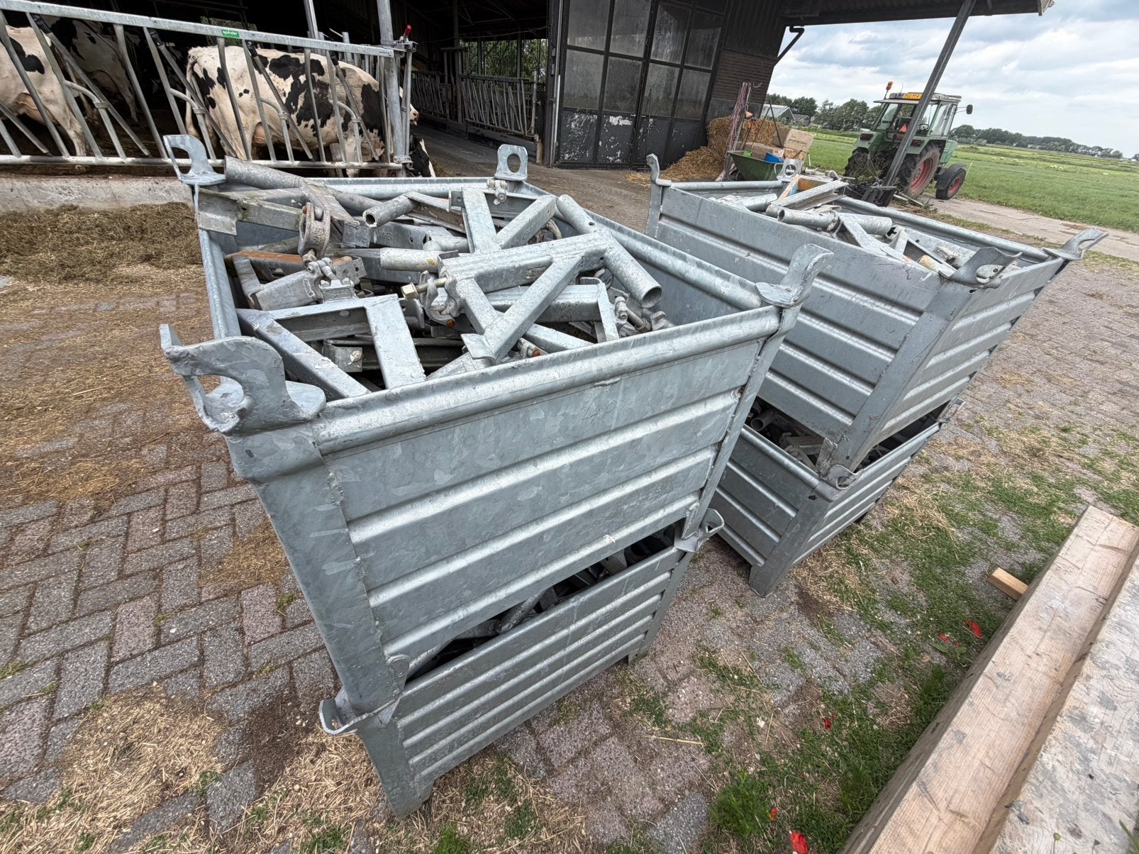 Layher Blitz steigersysteem staal, Ophalen of Verzenden, Gebruikt, Gevelsteiger