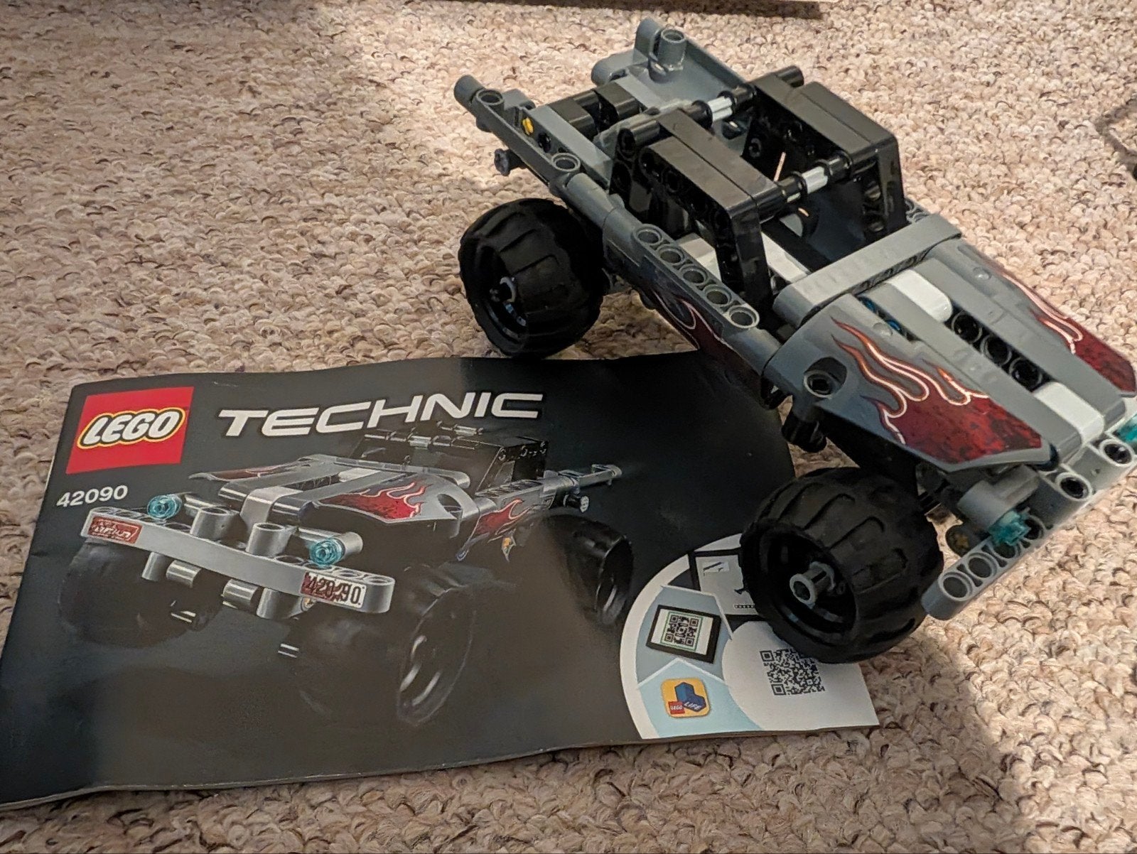 Lego Technic Auto - Offroad Buggy met Vlammen, Ophalen of Verzenden, Zo goed als nieuw