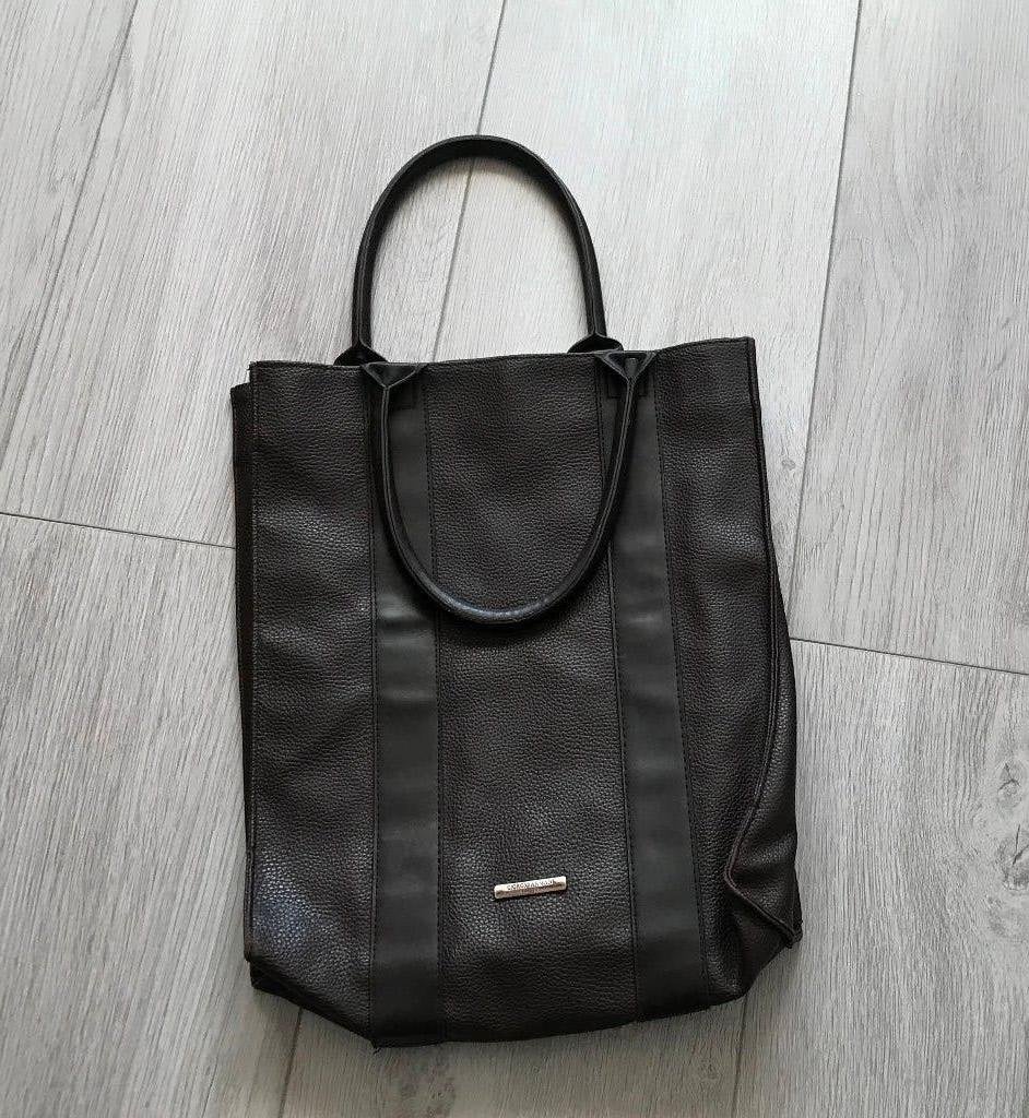 Giorgio Armani Parfums grote Hand-Tas Bag leer, Verzenden, Zo goed als nieuw, Bruin, Handtas