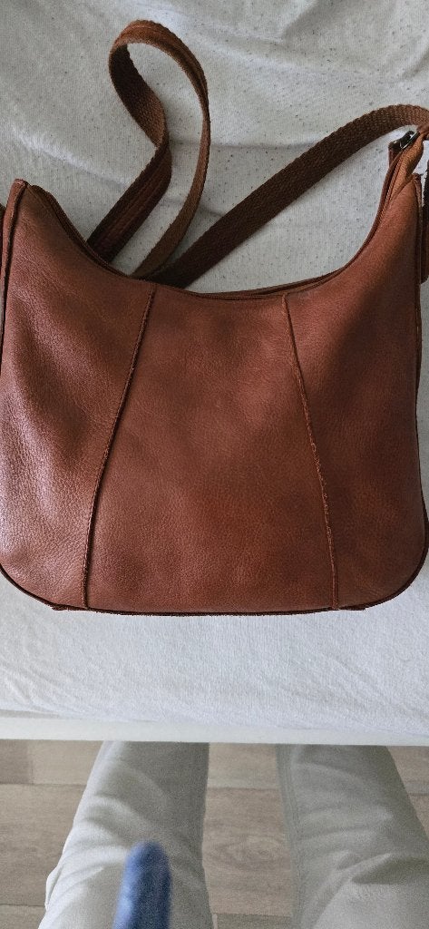 Schoudertas, Leather Design, cognac, Ophalen of Verzenden, Nieuw, Bruin, Leer