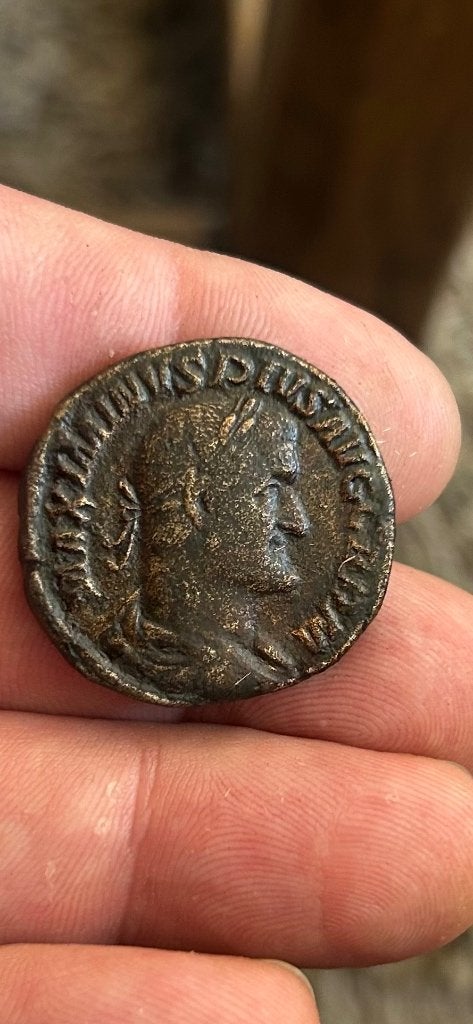 Romeinse sestertius Maximinus Trax, Ophalen of Verzenden, Italië, Losse munt