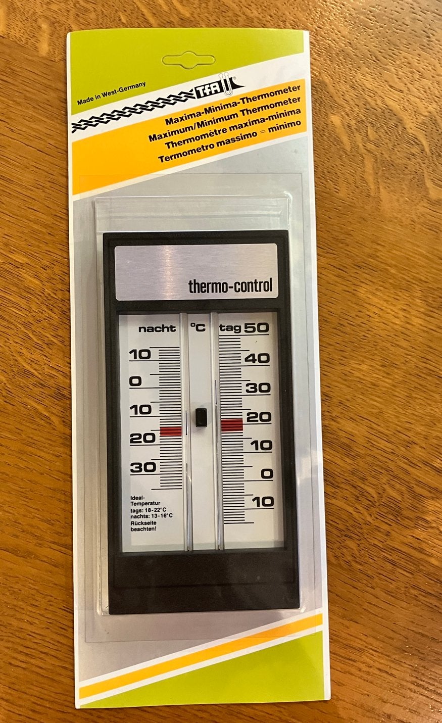 Nieuw - Retro maximum/minimum thermometer, Ophalen of Verzenden, Nieuw, TFA