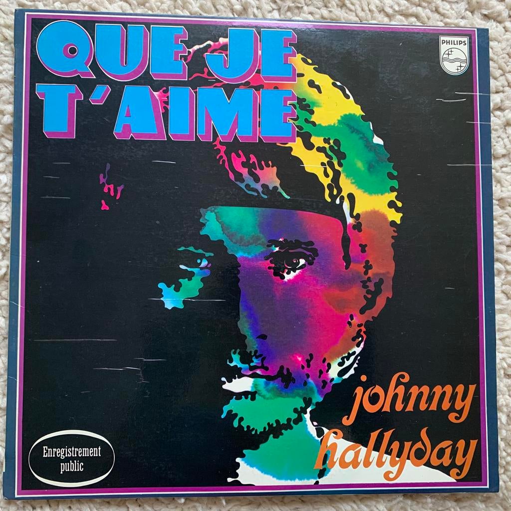 Lp / Johnny hallyday / que je t’aime, Ophalen of Verzenden, Zo goed als nieuw, 12 inch, Poprock