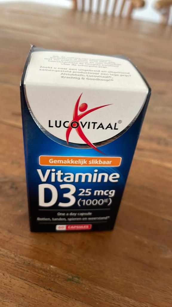 60 capsules Vitamine D3, nieuw en ongeopend!, Ophalen of Verzenden, Nieuw, Overige typen
