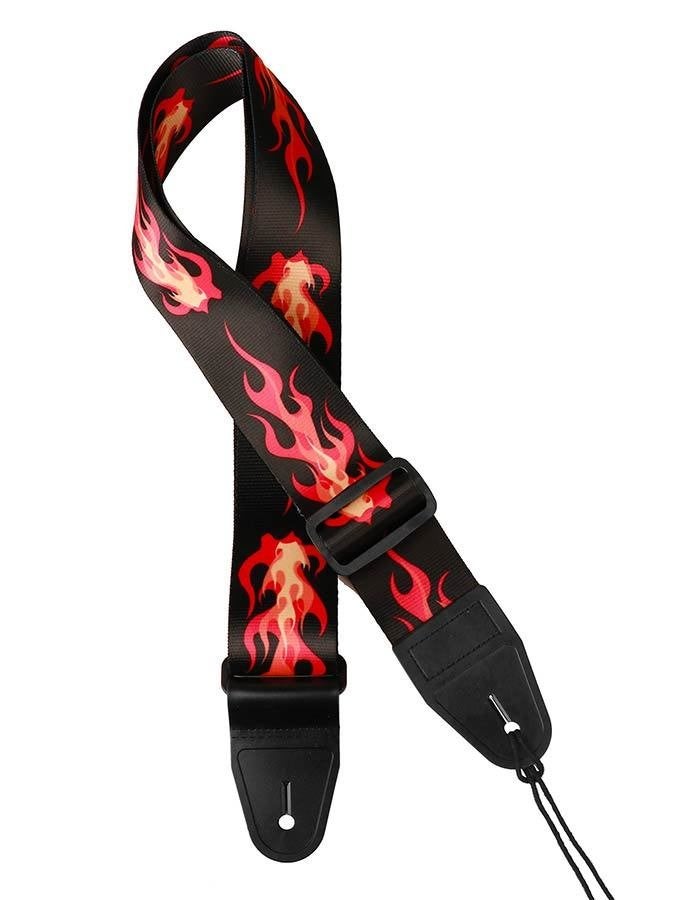 Gaucho GST-160-RF gitaarband met vlammen print, ., Nieuw, Ophalen of Verzenden, .