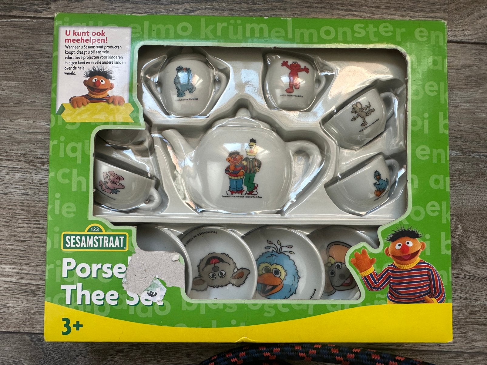 Sesamstraat Porseleinen Kinderservies nieuw in doos, Verzenden, Nieuw