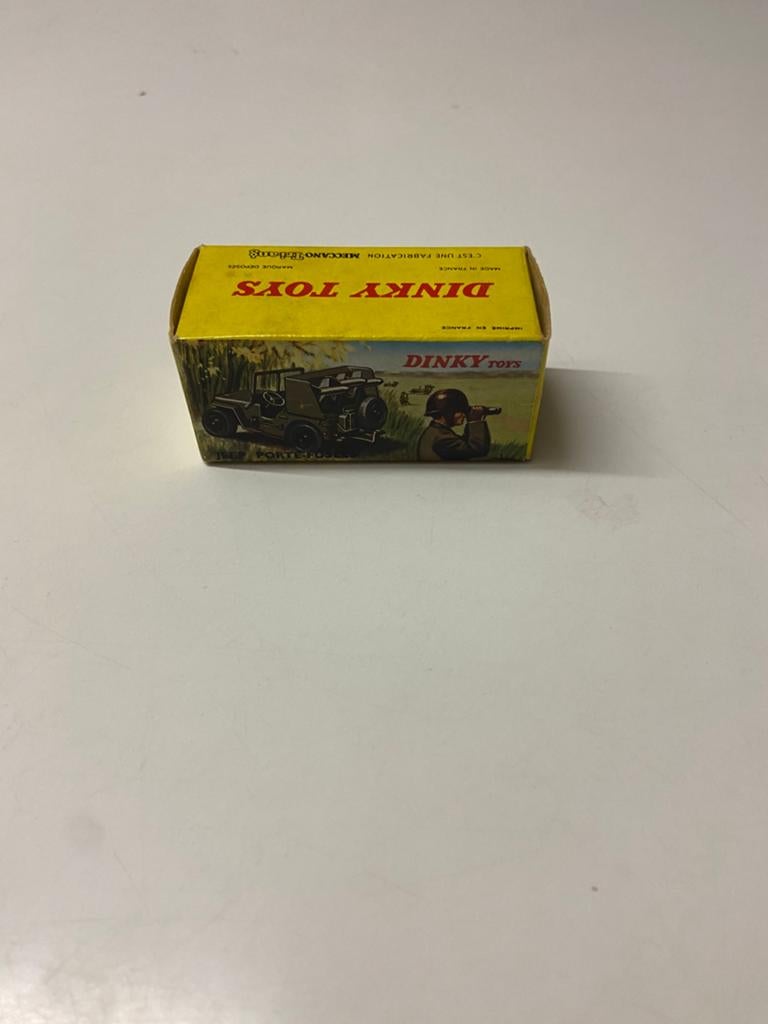 Dinky militair 828 rocket carrier jeep, Ophalen of Verzenden, Zo goed als nieuw, Auto, Dinky Toys