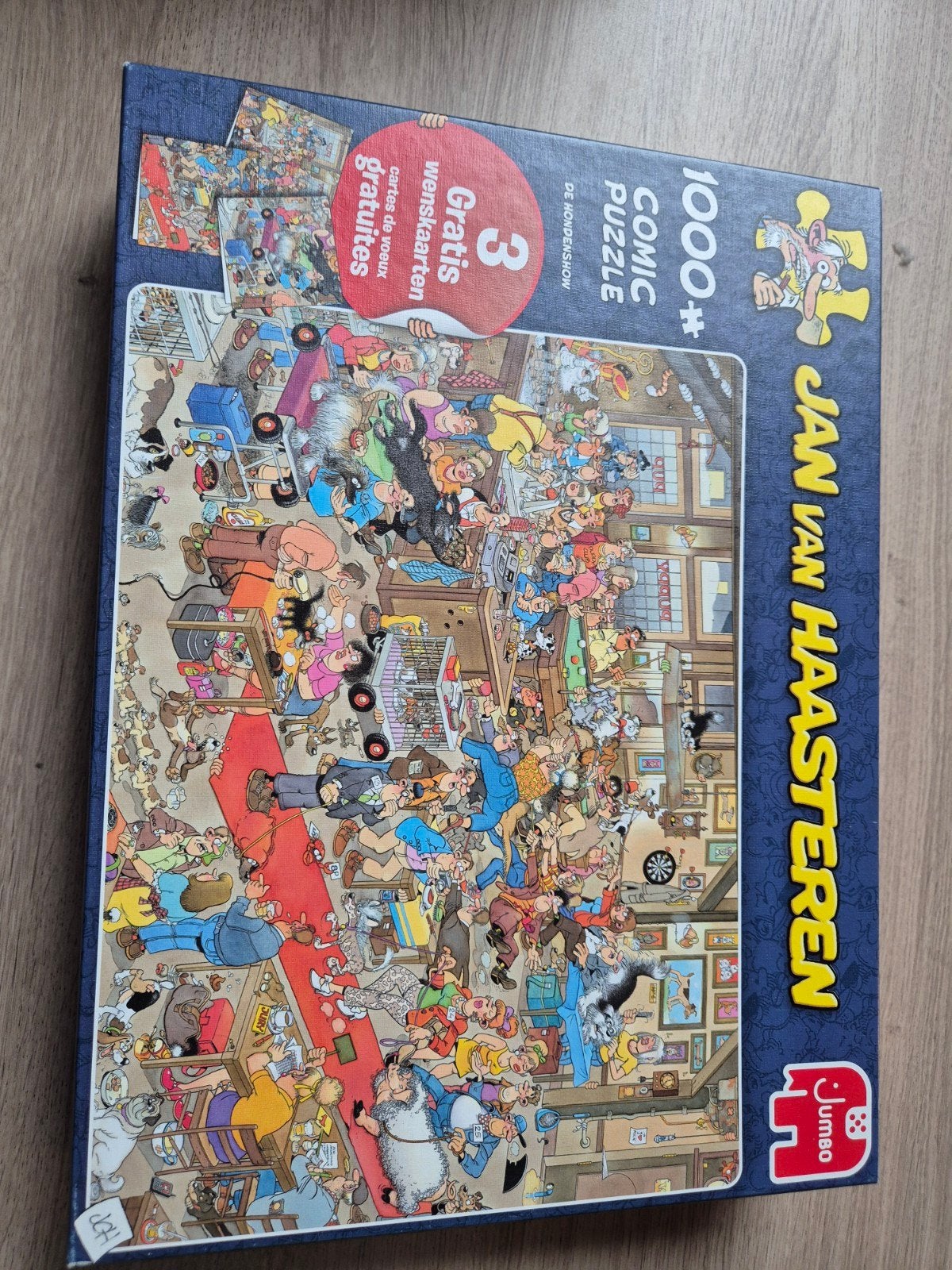 De hondenshow, Hobby en Vrije tijd, Denksport en Puzzels, Ophalen, 500 t/m 1500 stukjes, Gebruikt