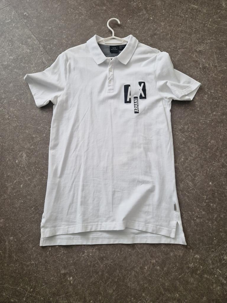 Armani origineel polo shirt heren maat M zgan, Kleding | Heren, Polo's, Armani, Maat 48/50 (M), Wit, Ophalen of Verzenden