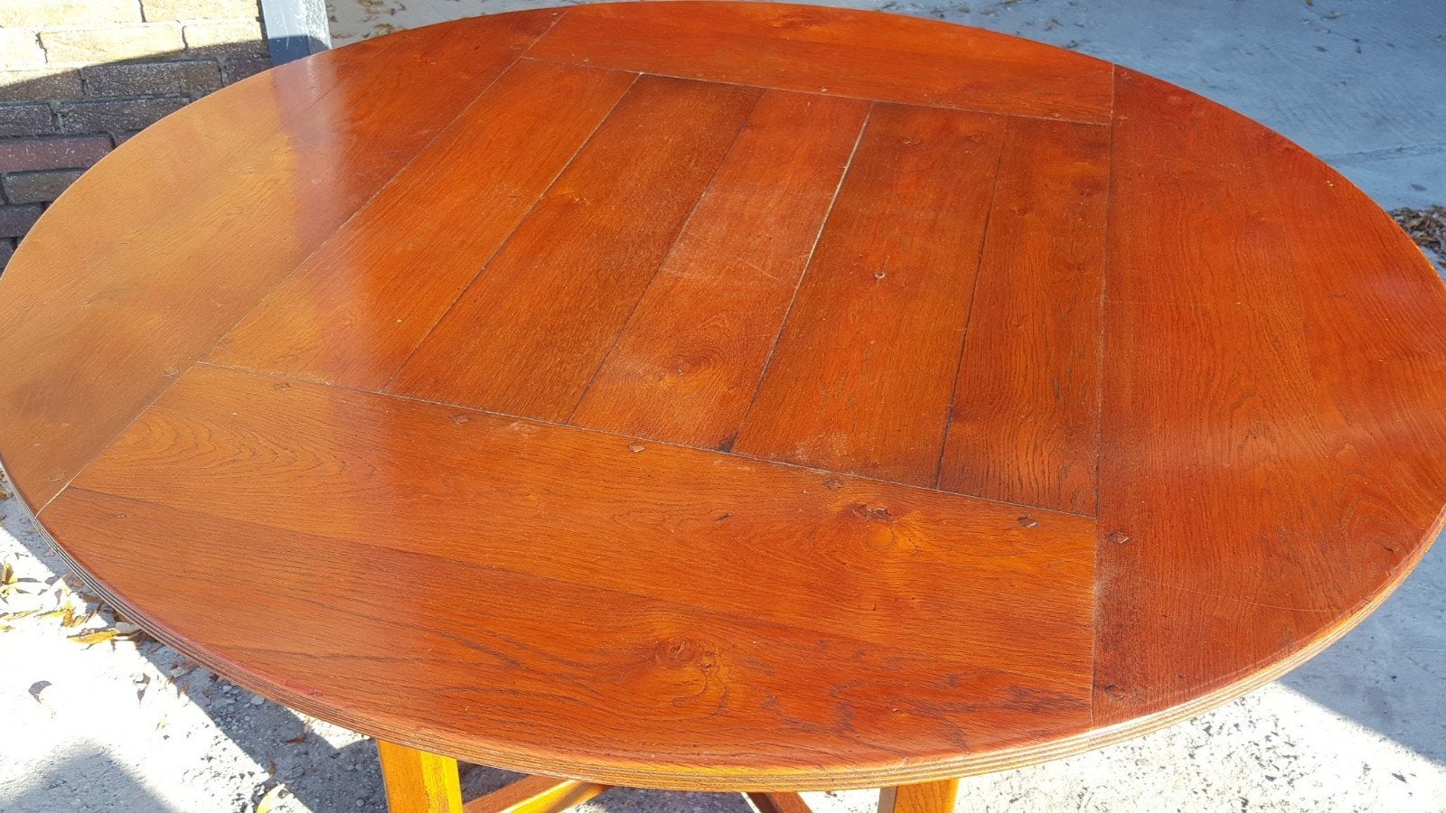 Schuitema Jugendstil Eetkamertafel - Rond Hout, Ophalen
