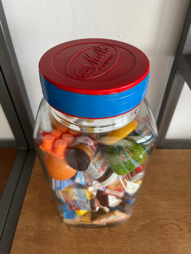 Van Nelle glazen voorraad pot retro vintage, Ophalen