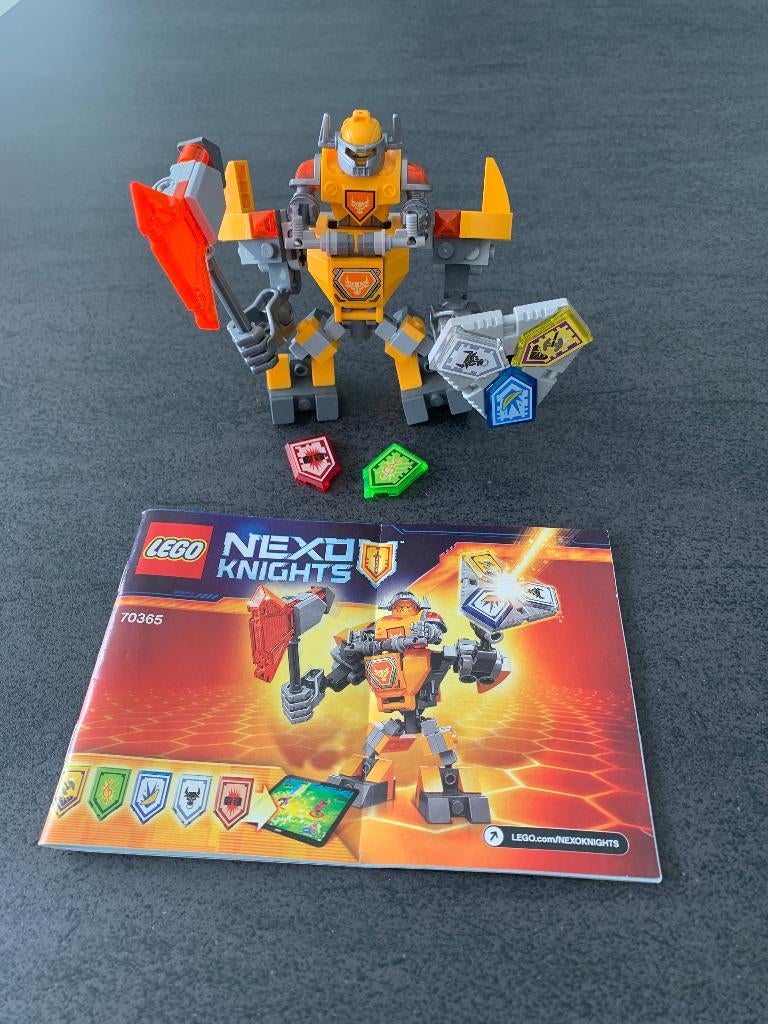 Lego Nexo Knights Axl 70365, set is compleet, incl boekje, Ophalen of Verzenden, Zo goed als nieuw, Complete set, Lego