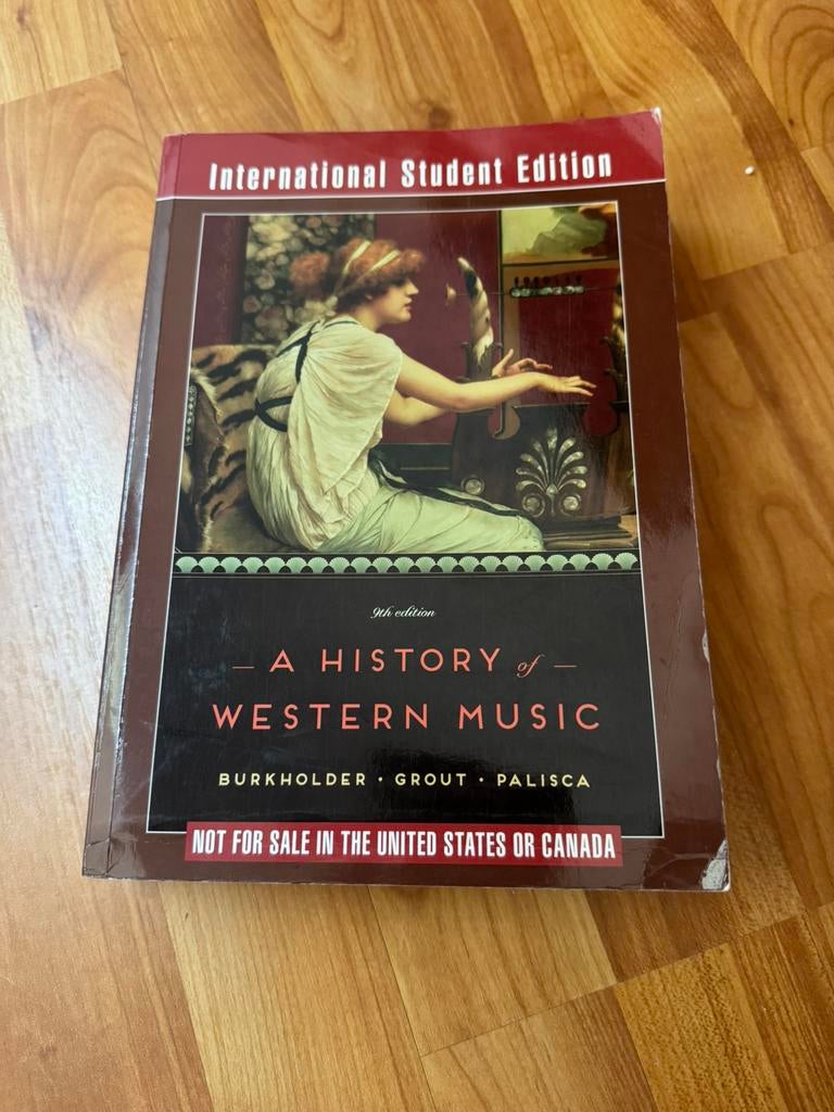 A History of Western Music, 9th Edition, Gelezen, Beta, Donald Jay Grout, Claude V. Palisca, HBO