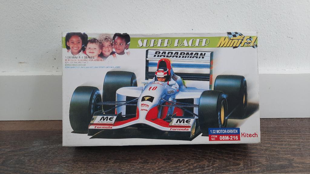 Kitech 08M-216 Super Racer MiniF1 Series 1:28 Modelbouw Auto, Overige merken, Auto, Groter dan 1:32, Nieuw