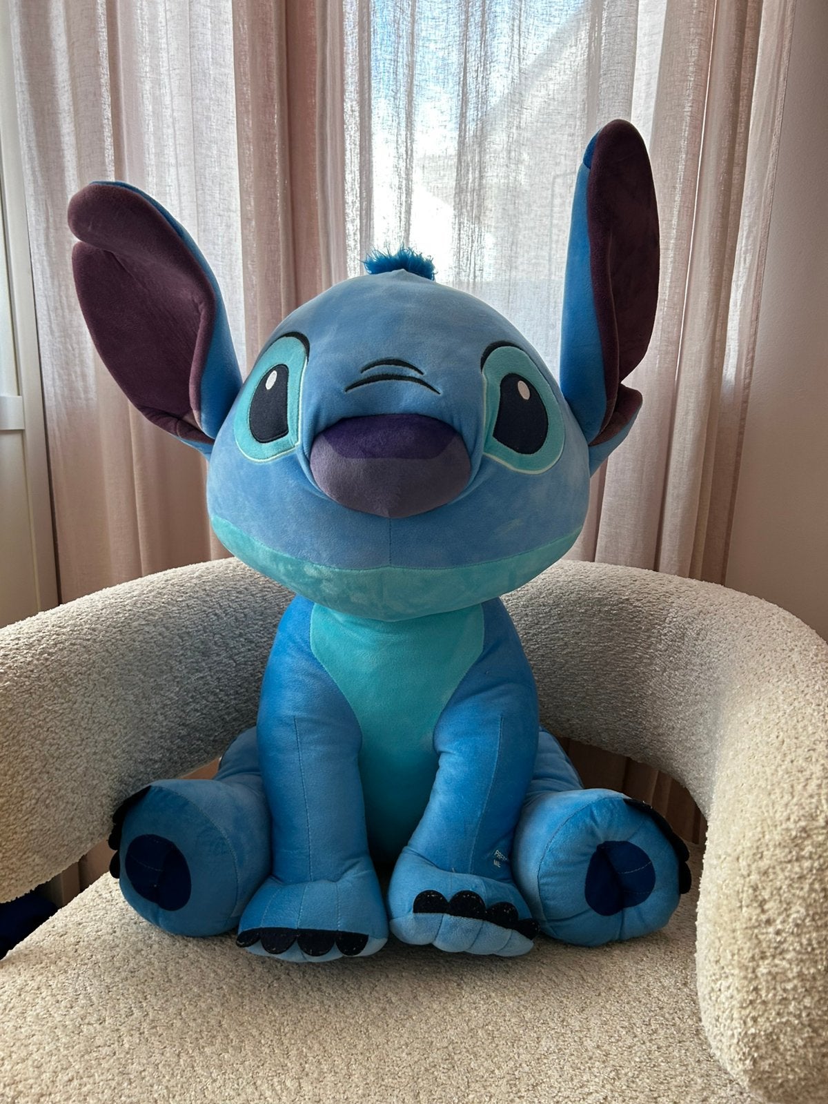 Grote Disney Stitch Knuffel - Zo goed als nieuw, Disney, Overige typen, Blauw, Ophalen of Verzenden