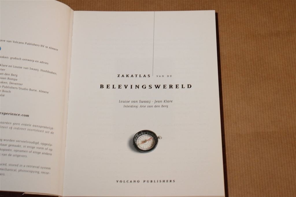 Zakatlas van de Belevingswereld — Unieke Landkaarten, Boeken, Ophalen of Verzenden, 1800 tot 2000, Nederland, Landkaart