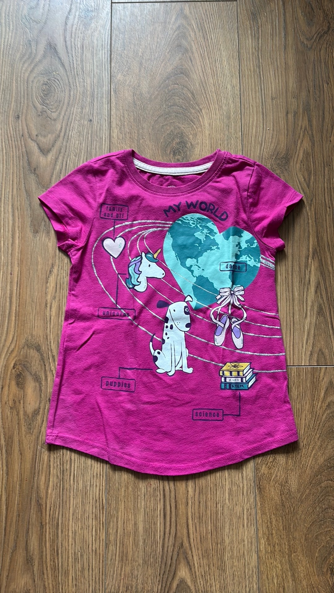 T-shirt wonder nation, Kinderen en Baby's, Ophalen of Verzenden, Zo goed als nieuw, Meisje, Shirt of Longsleeve