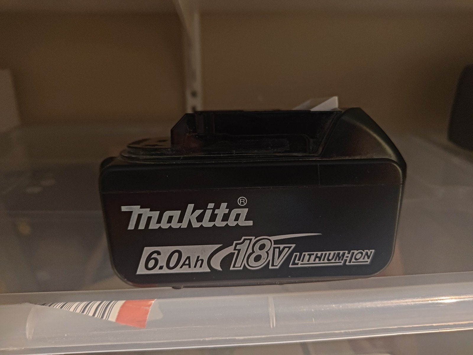Makita BL1860B 18V 6.0Ah Li-ion Accu, Ophalen of Verzenden, Gebruikt
