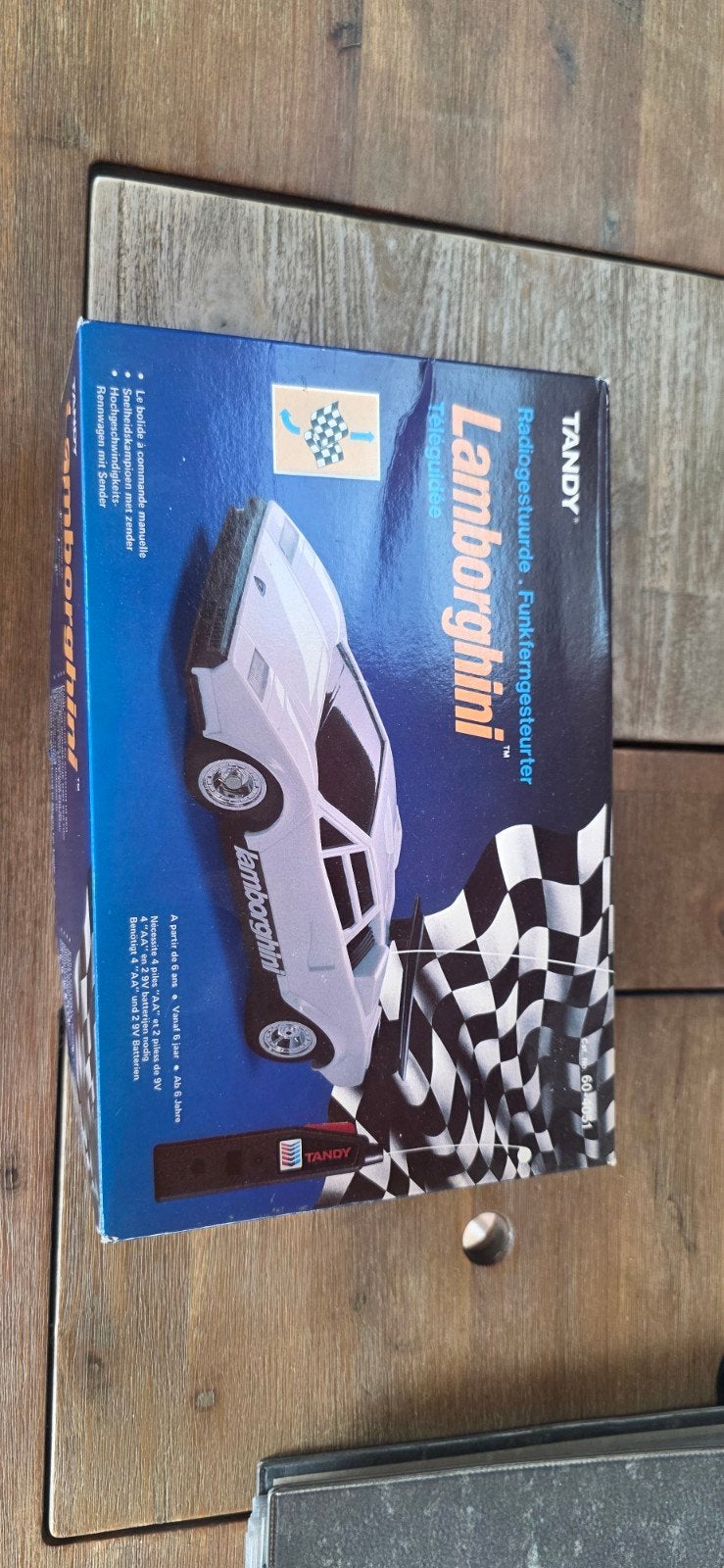 Tandy Vintage Bestuurbare Lamborghini 1989 - Nieuwstaat, Elektro, Ophalen of Verzenden, Zo goed als nieuw, Auto onroad