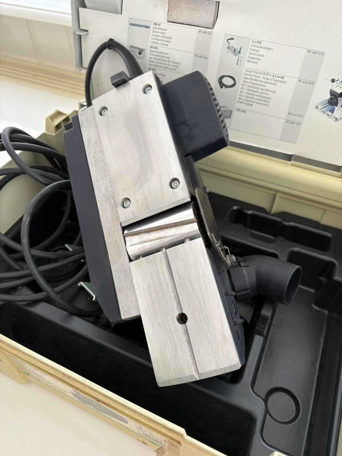Festool schaafmachine EHL 65 E Plus, Ophalen, Zo goed als nieuw