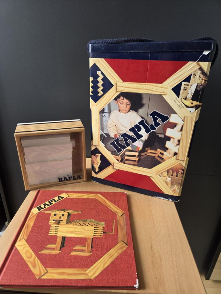 Kapla bouwblokken set met boek en extra doosje, Ophalen, Gebruikt, Overige merken