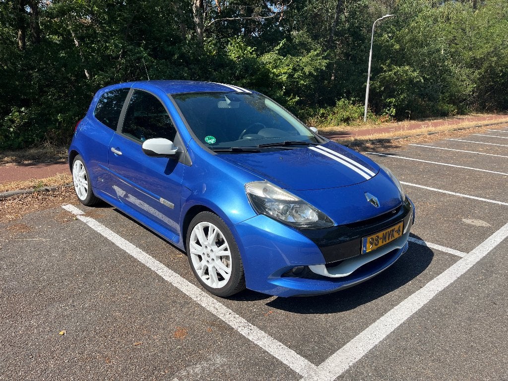 Renault Clio 2.0 16V 148KW RS Sport 2011 Blauw, Voorwielaandrijving, 1998 cc, Handgeschakeld, Grijs