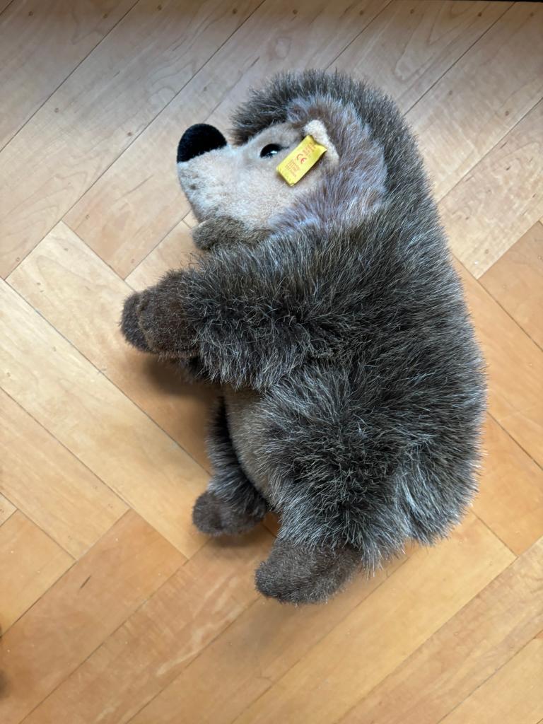 Originele steiff xl egel vintage in een perfecte staat!, Verzamelen, Ophalen of Verzenden, Zo goed als nieuw, Overige typen, Steiff