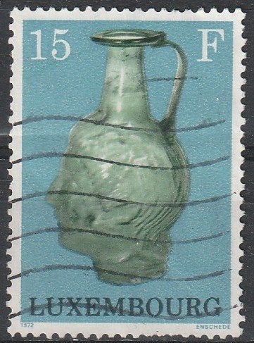 4728. Luxemburg 845 gest. Vaas, Ophalen of Verzenden, Luxemburg, Gestempeld