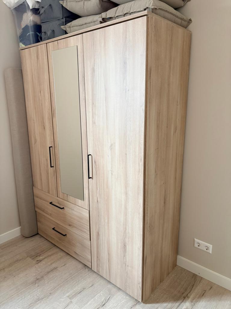 Kledingkast hang + leg + lades, Huis en Inrichting, Kasten | Kledingkasten, Ophalen, Gebruikt, 100 tot 150 cm, 150 tot 200 cm
