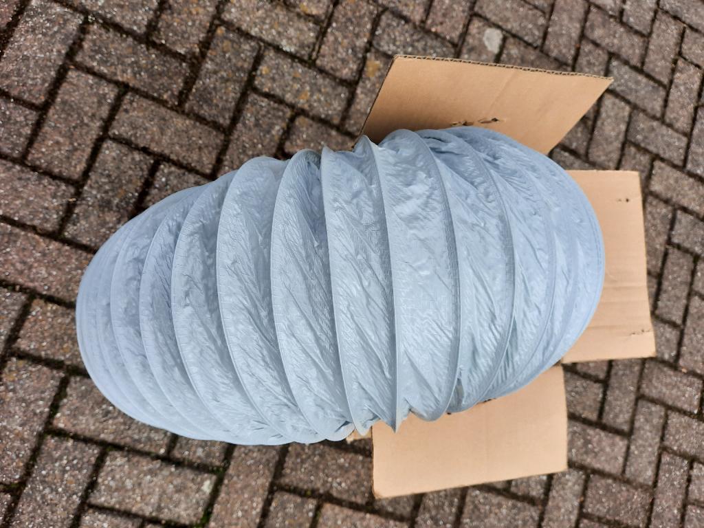 Afzuigslang flexibel kunststof ø 200 mm - 10 meter - nieuw -, Doe-het-zelf en Verbouw, Buizen en Afvoer, Pvc, 6 meter of meer
