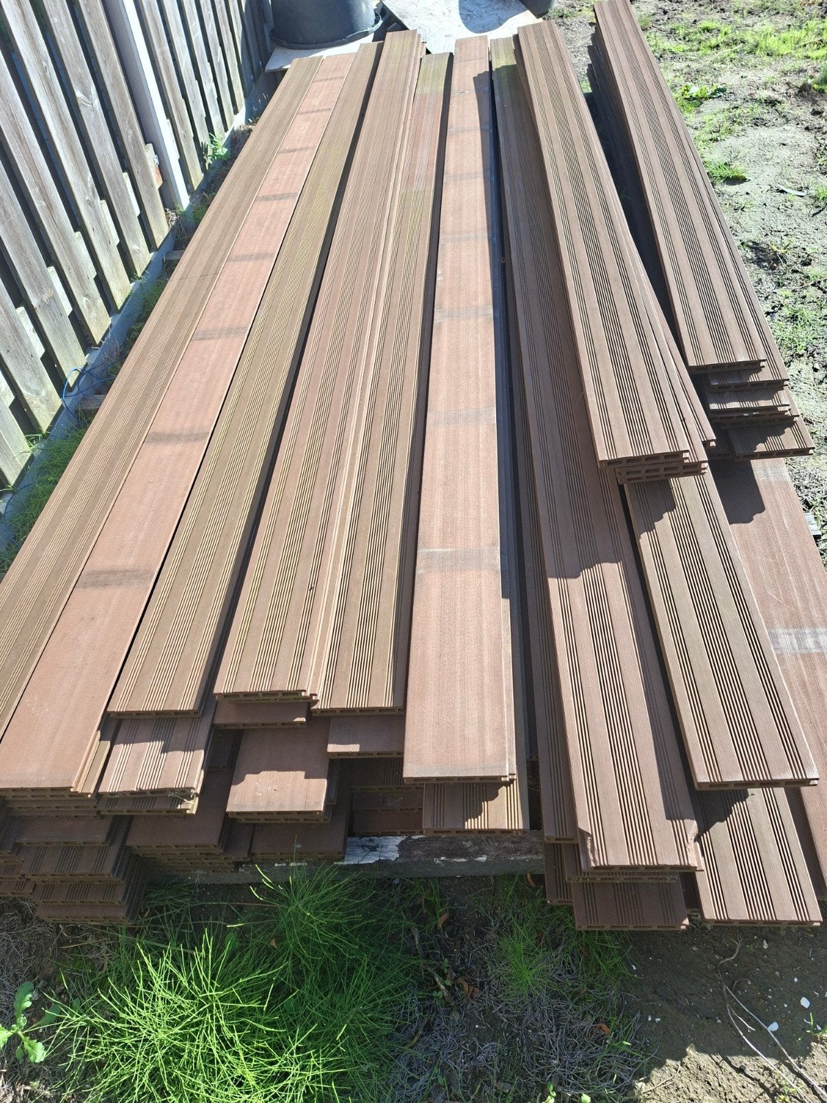 Composiet vlonderplanken - 50 m2 - 3.60 m lengte, Tuin en Terras, Ophalen, Gebruikt, Composiet
