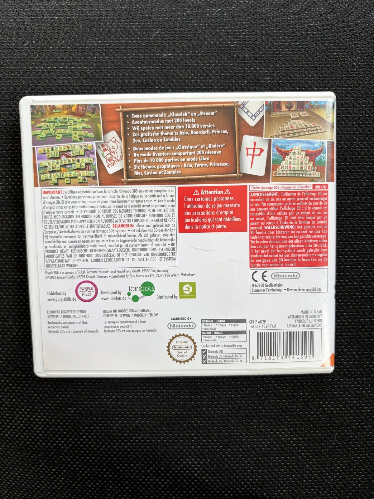 3D Mahjongg Nintendo 3DS - Klassiek puzzelplezier, Puzzel en Educatief, 1 speler, Ophalen of Verzenden, Zo goed als nieuw