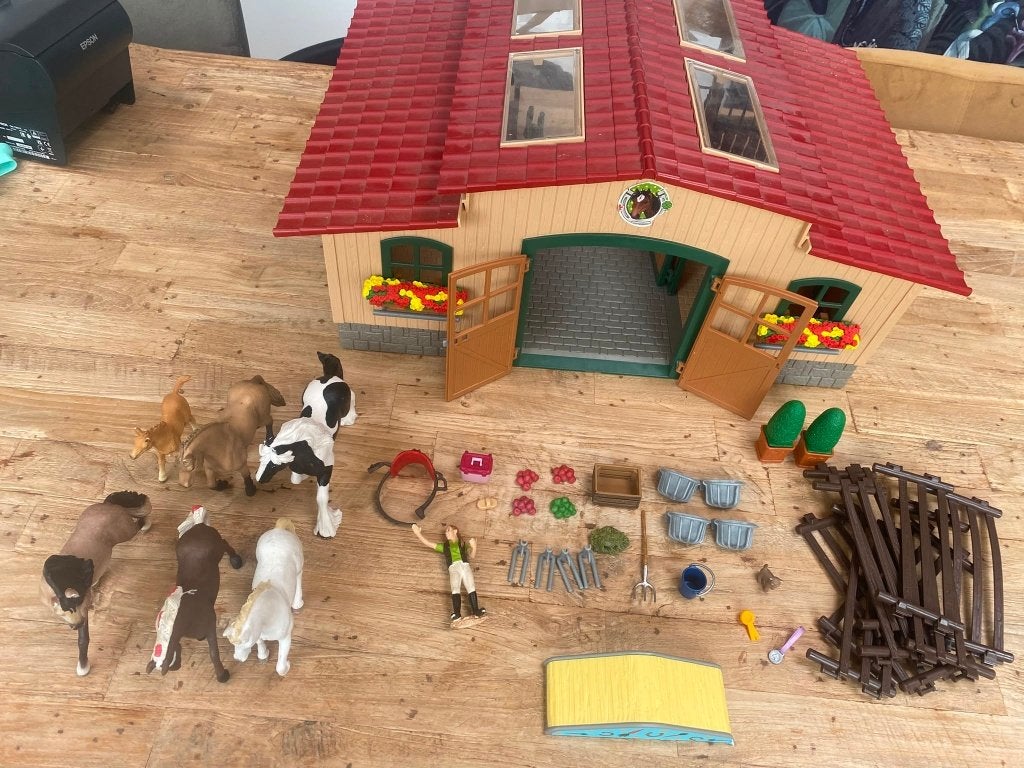 schleich paarden manege, Ophalen of Verzenden, Zo goed als nieuw