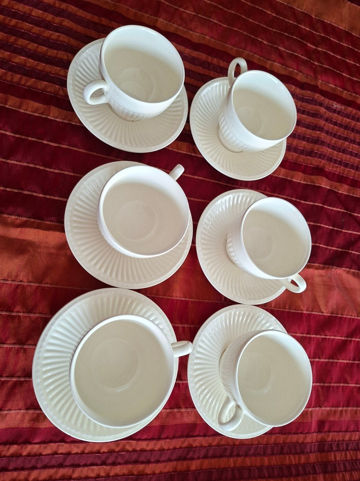 6 Wedgwood Edme kop en schotels - helemaal gaaf, Ophalen of Verzenden