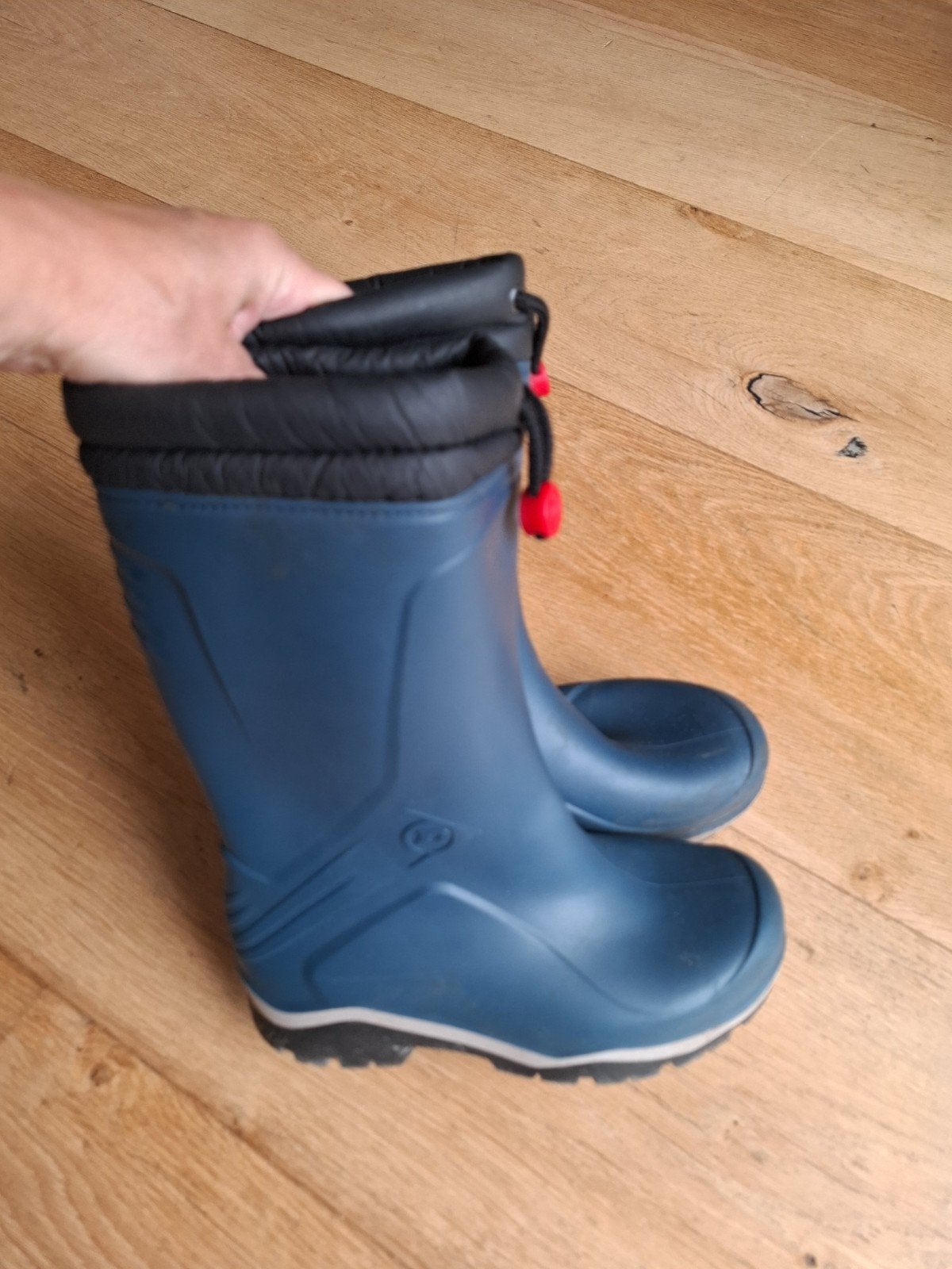 Dunlop gevoerde regenlaarzen maat 36, Gebruikt, Jongen of Meisje, Ophalen of Verzenden, Laarzen