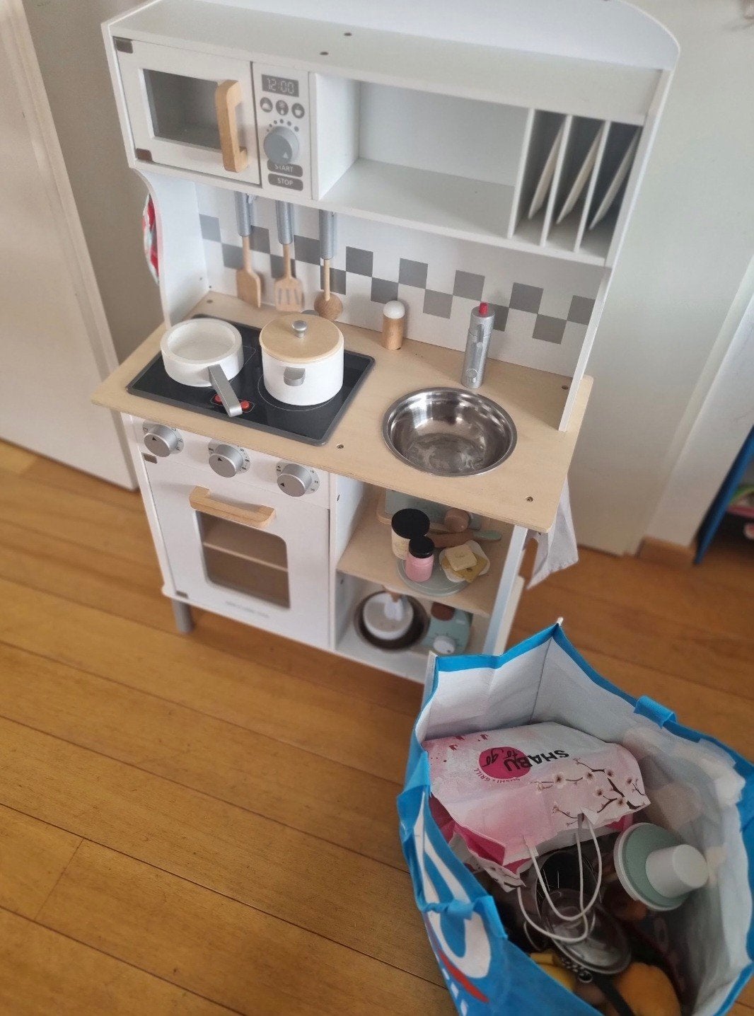 New Classic Toys keuken met licht & geluid + accessoires, Ophalen, Gebruikt, Jongen of Meisje