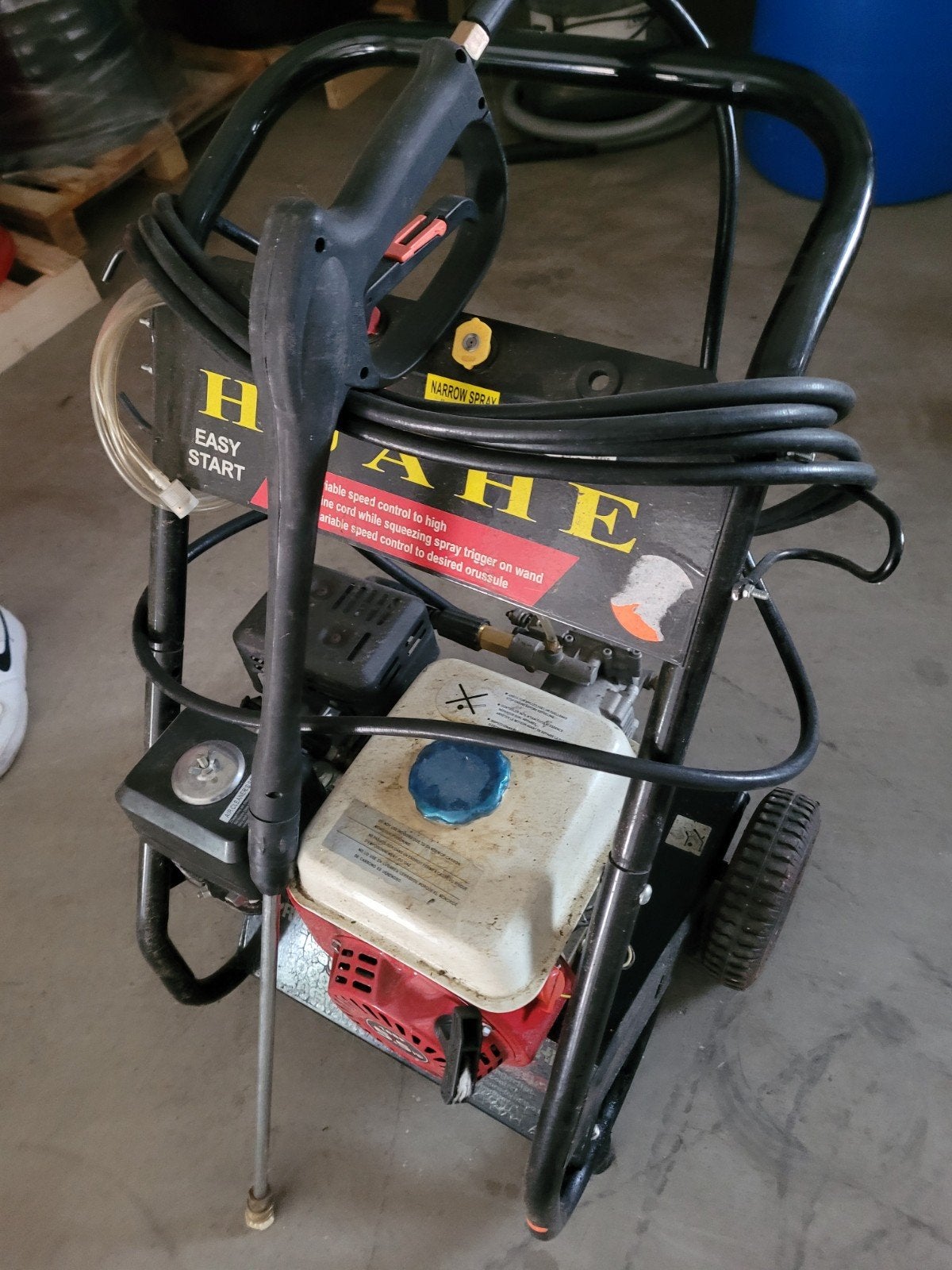 hogedrukspuit op benzine motor, Tuin en Terras, Hogedrukreinigers, Ophalen, Benzine