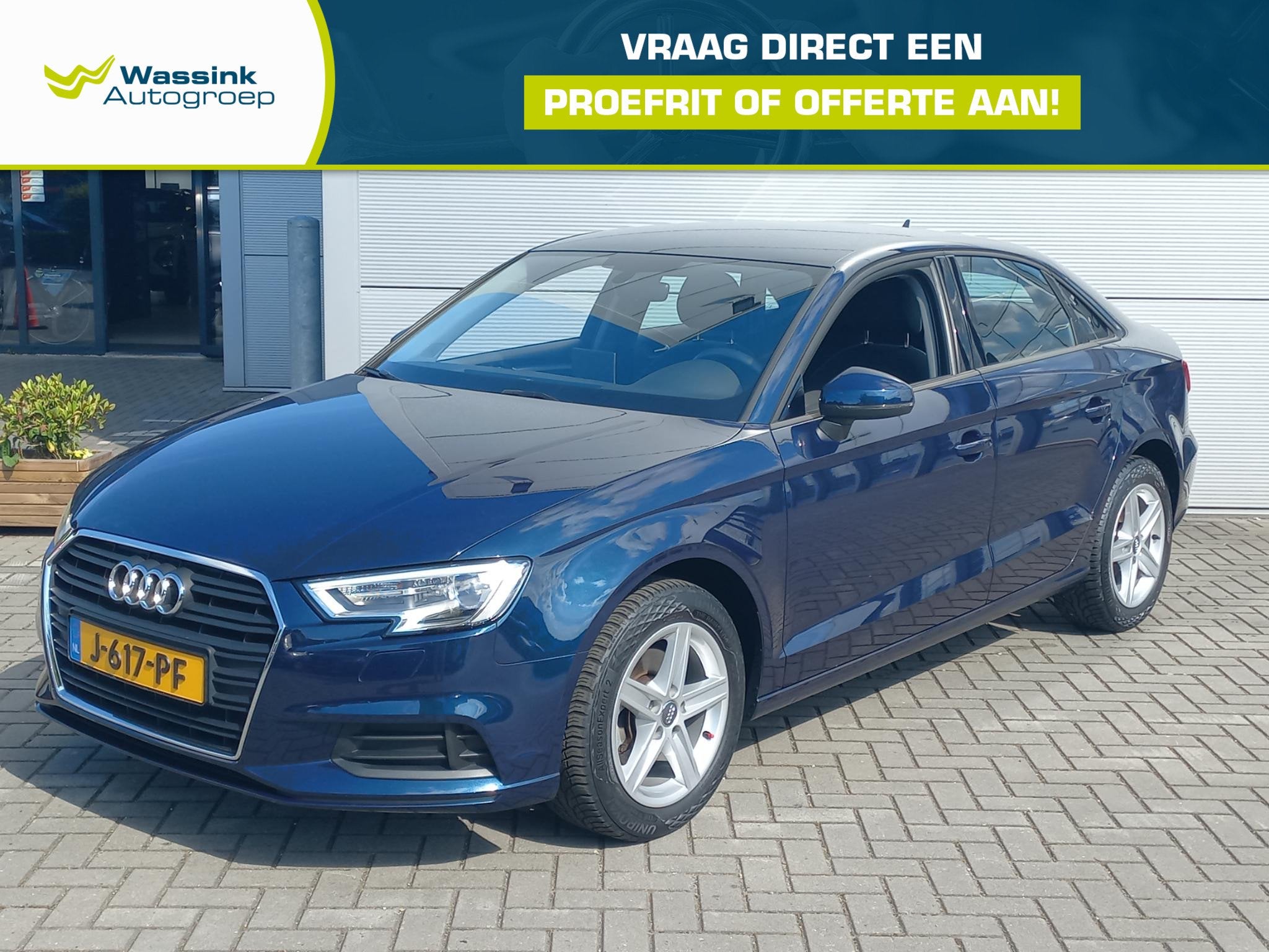 Audi A3 Limousine 30 TFSI 116pk Pro Line | Airconditioning |, Voorwielaandrijving, Stof, Gebruikt, Blauw