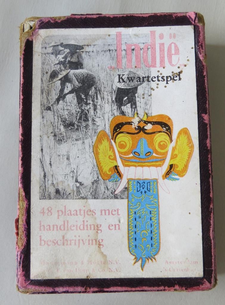 Oud Indië Kwartet, Verzamelen, Speelkaarten, Jokers en Kwartetten, Ophalen of Verzenden, Zo goed als nieuw, Kwartet(ten)