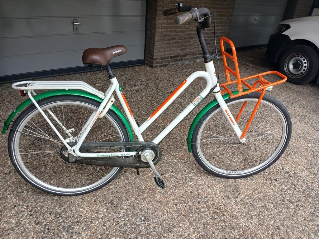 Dames fiets, Fietsen en Brommers, 55 tot 59 cm, Ophalen, Gebruikt, Staal