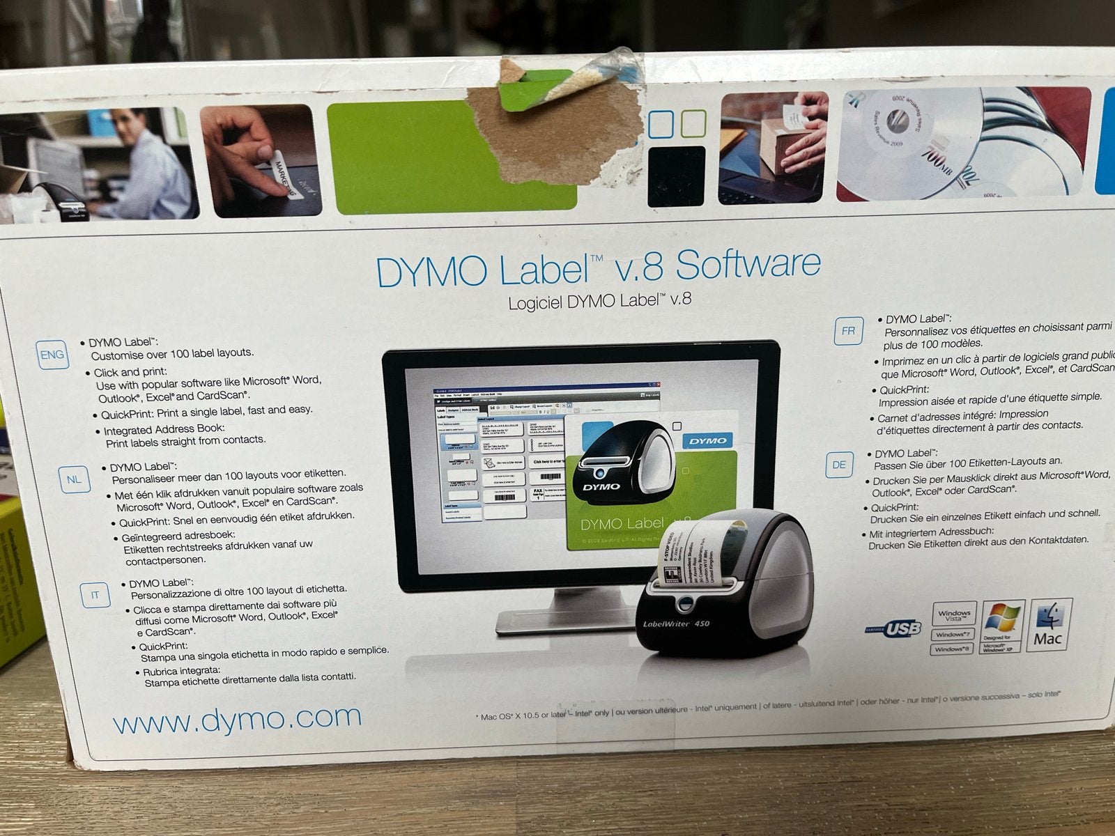 DYMO LabelWriter 450 Professionele Labelprinter, Computers en Software, Labelprinters, Ophalen of Verzenden, Zo goed als nieuw